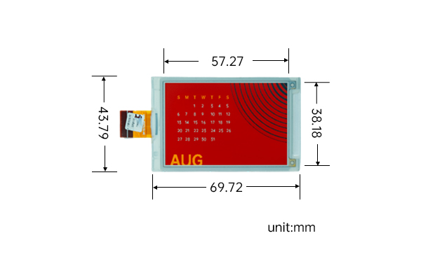 2.7 Inch ePaper Display Module (High-Resolution) - SEEKINK