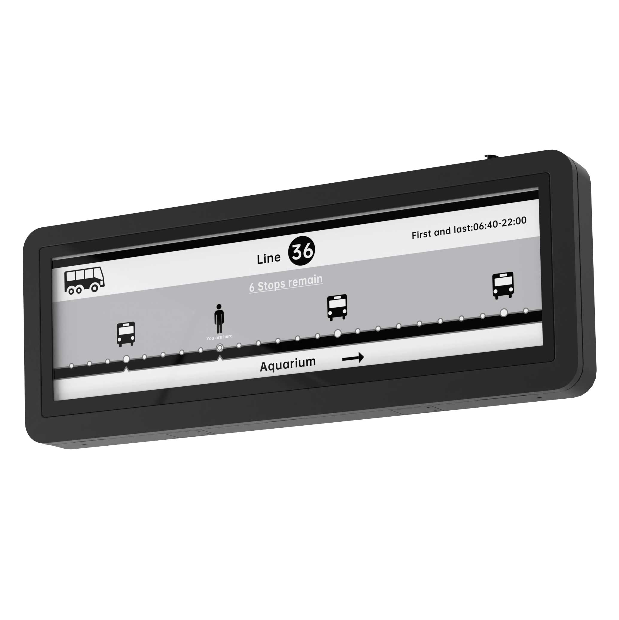 Eink Sign with Flight/Train Information Seekink